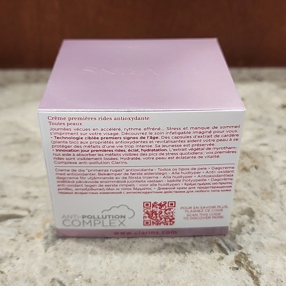 Clarins Multi-Active Jour Day Moisturizer Lines Pores Glow Niacinamide 1.6 oz